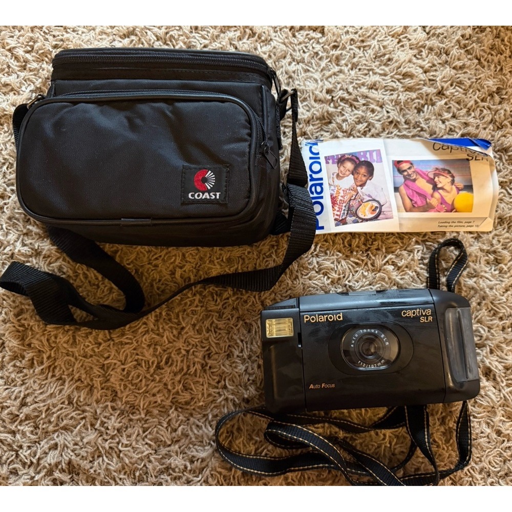 Polaroid Captiva SLR Auto Focus Camera w/ case